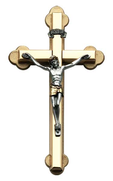 Abbey + CA Gift - 2-tone Mini Wall Crucifix
