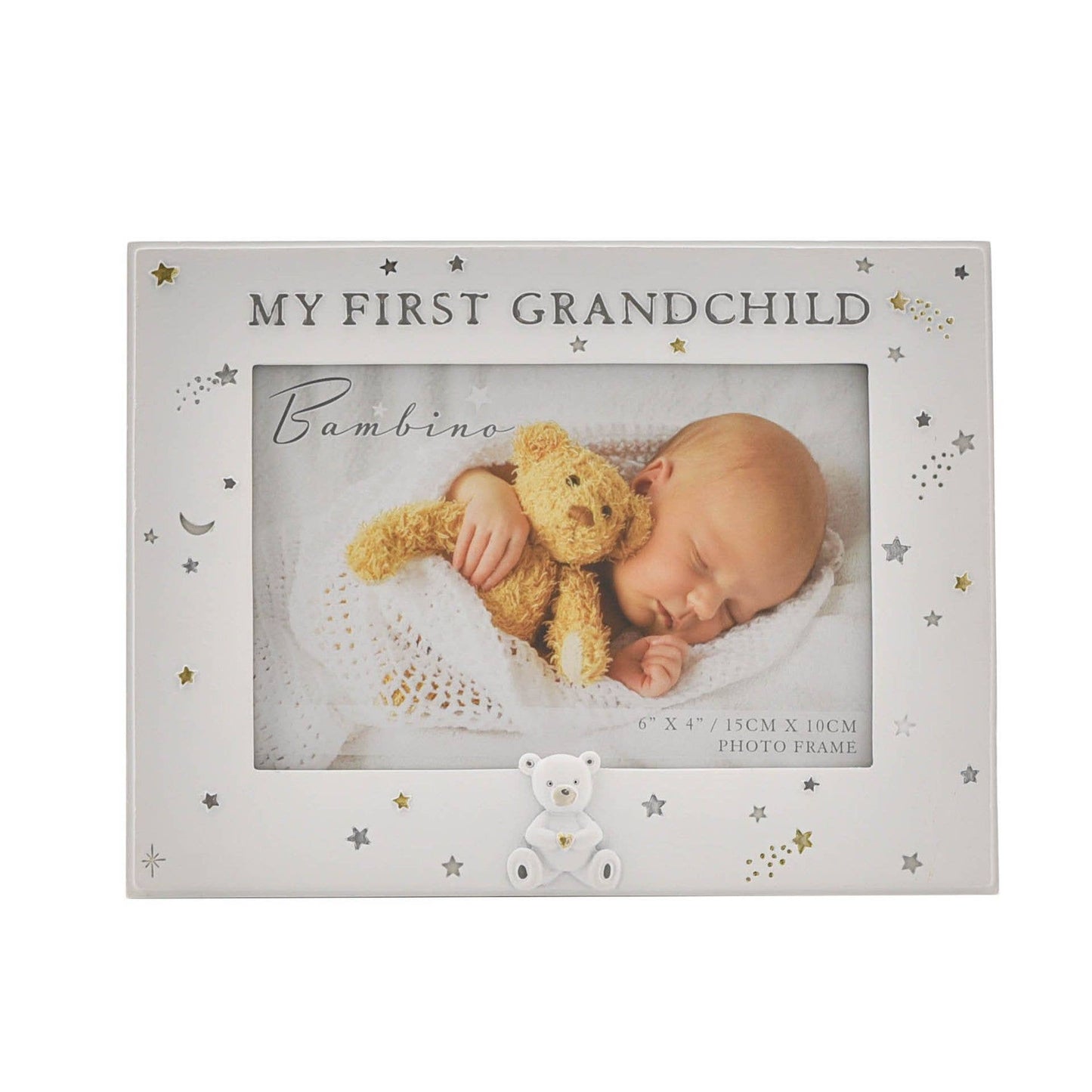 WIDDOP and Co. - Bambino Resin First Grandchild Photo Frame 6" x 4"
