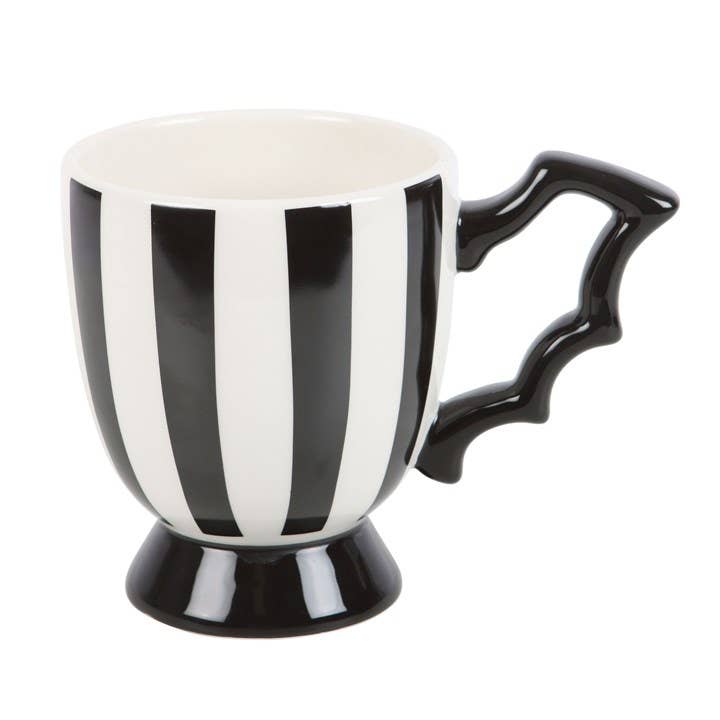 Something Different Wholesale - Gothic Striped Bat Wing Teacup
