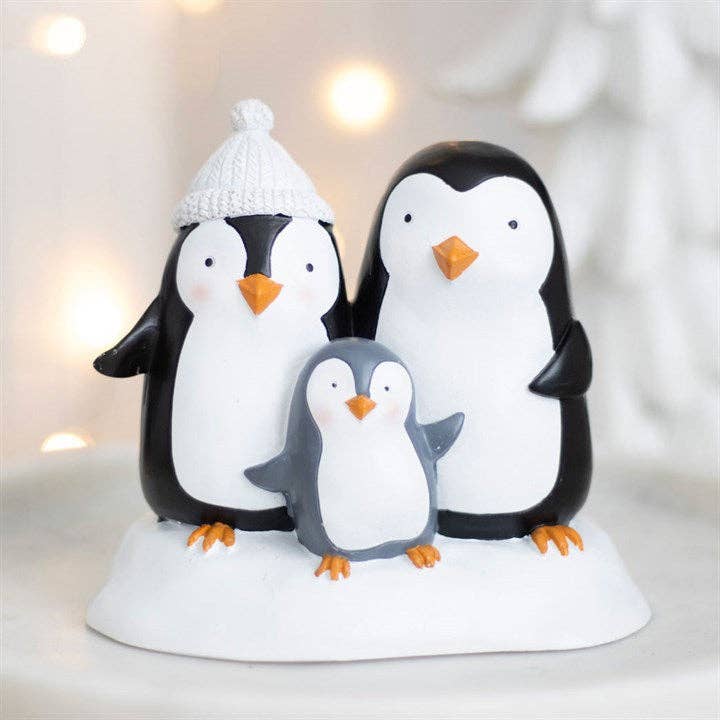 Something Different Wholesale - Winter Penguin Family Figurine