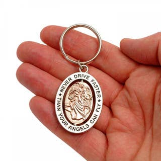 AngelStar - Never Drive Faster - Keychain