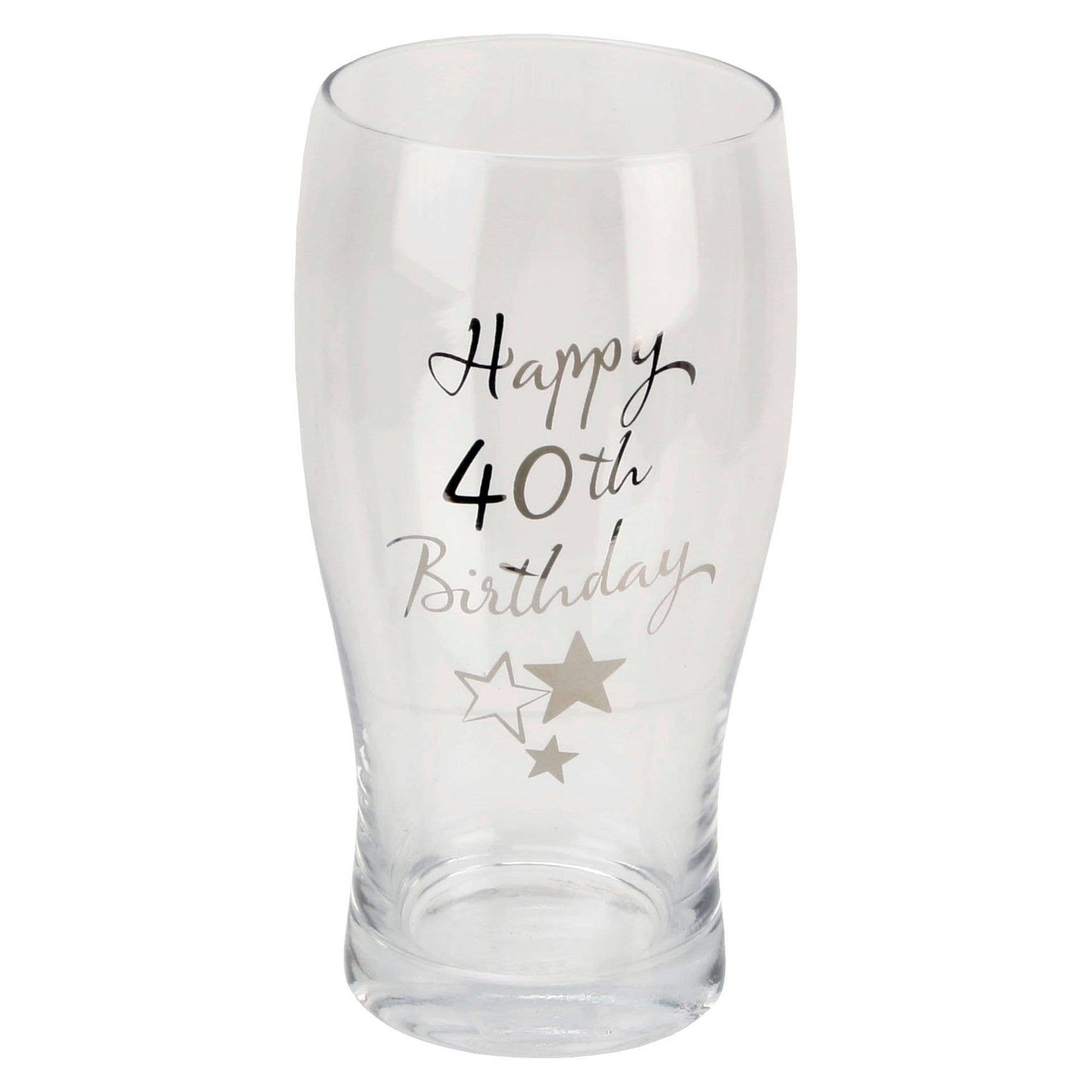 WIDDOP and Co. - Milestones Beer Glass 40th Birthday