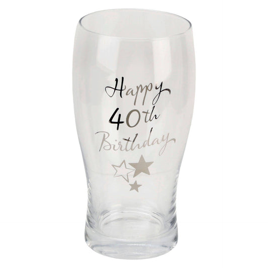 WIDDOP and Co. - Milestones Beer Glass 40th Birthday