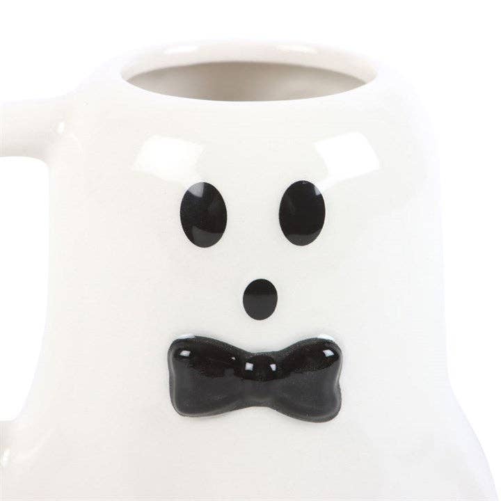 Something Different Wholesale - Mr Boo Ghost Shaped Halloween Mug with Bow Tie