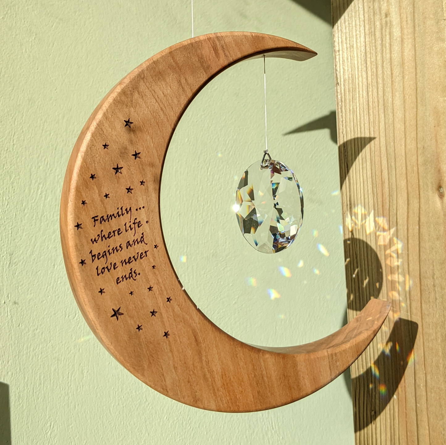 Family inspired suncatcher: Large / Crystal Sphere