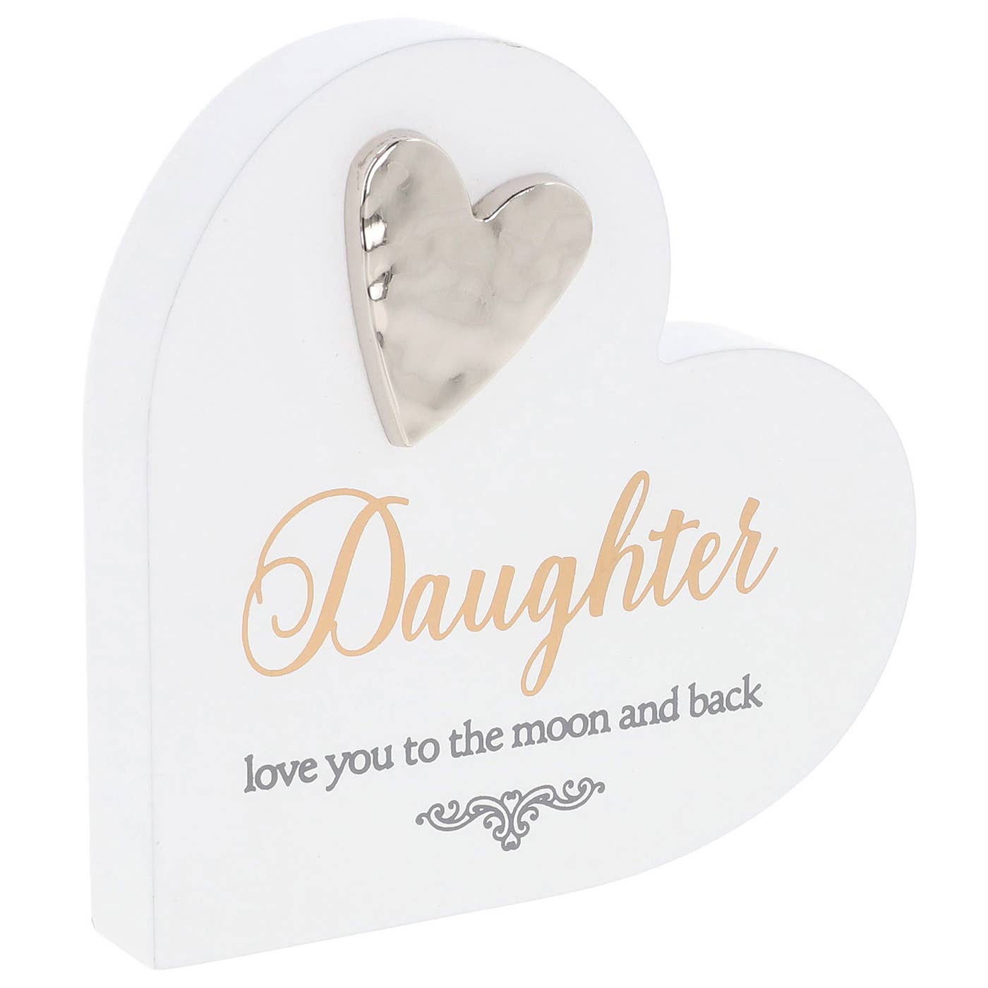 Joe Davies - Loving Script Heart Plaque Daughter