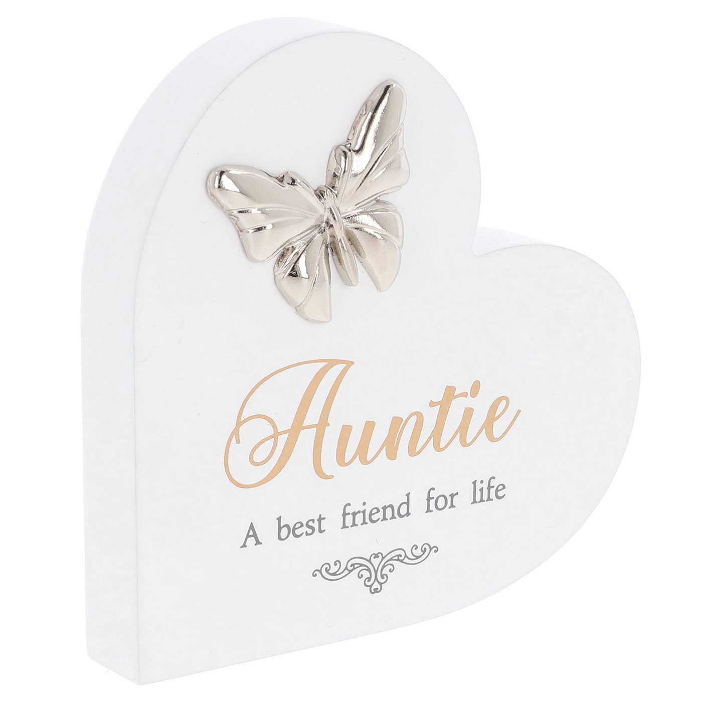 Joe Davies - Loving Script Heart Plaque Auntie
