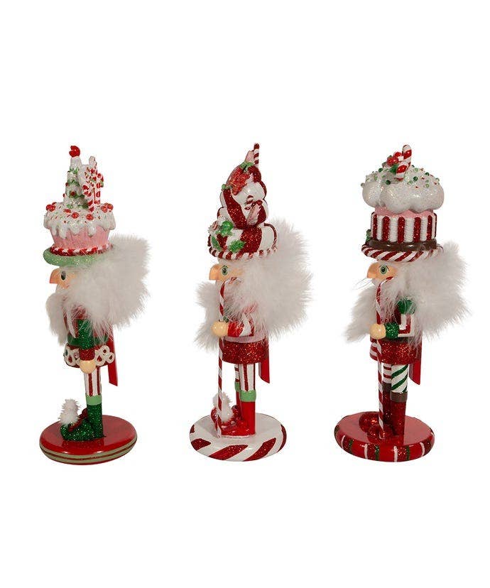 Kurt S. Adler, Inc. - 10"CANDY+CAKE FUN HATS NUTCRACKERS