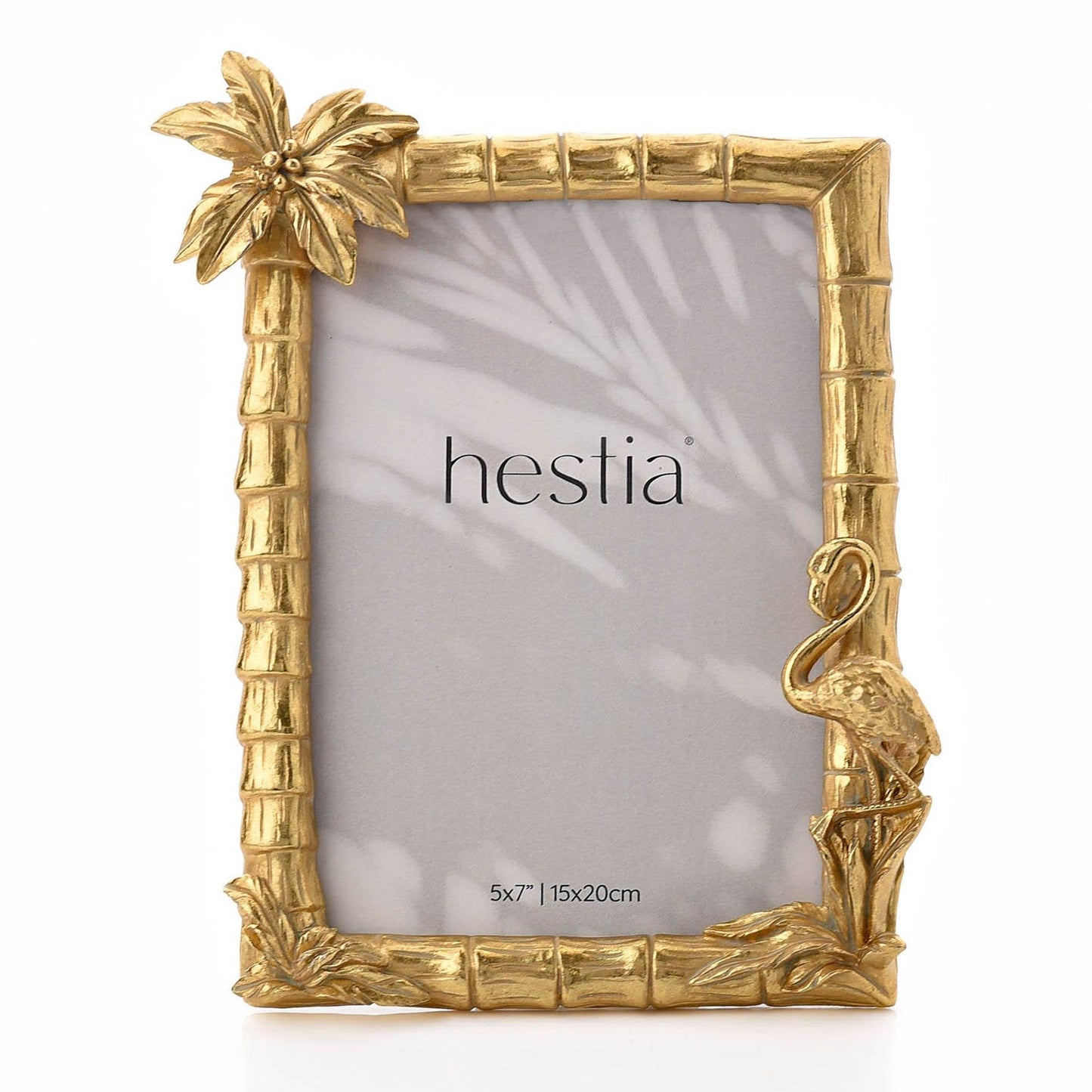 WIDDOP and Co. - Flamingo & Palm Gold Finish Frame 5" x 7"