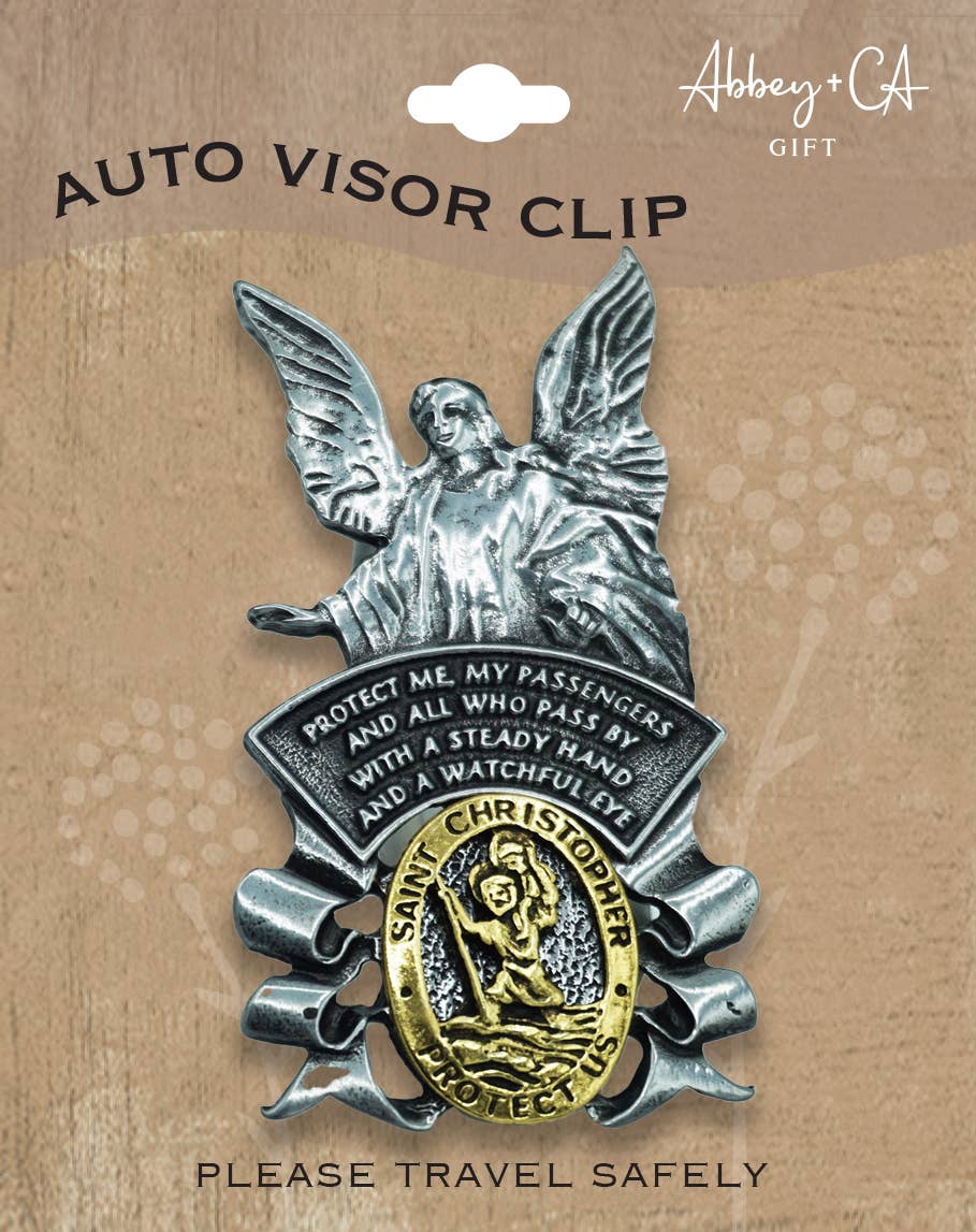 Abbey & CA Gift - Traveler Prayer Visor Clip