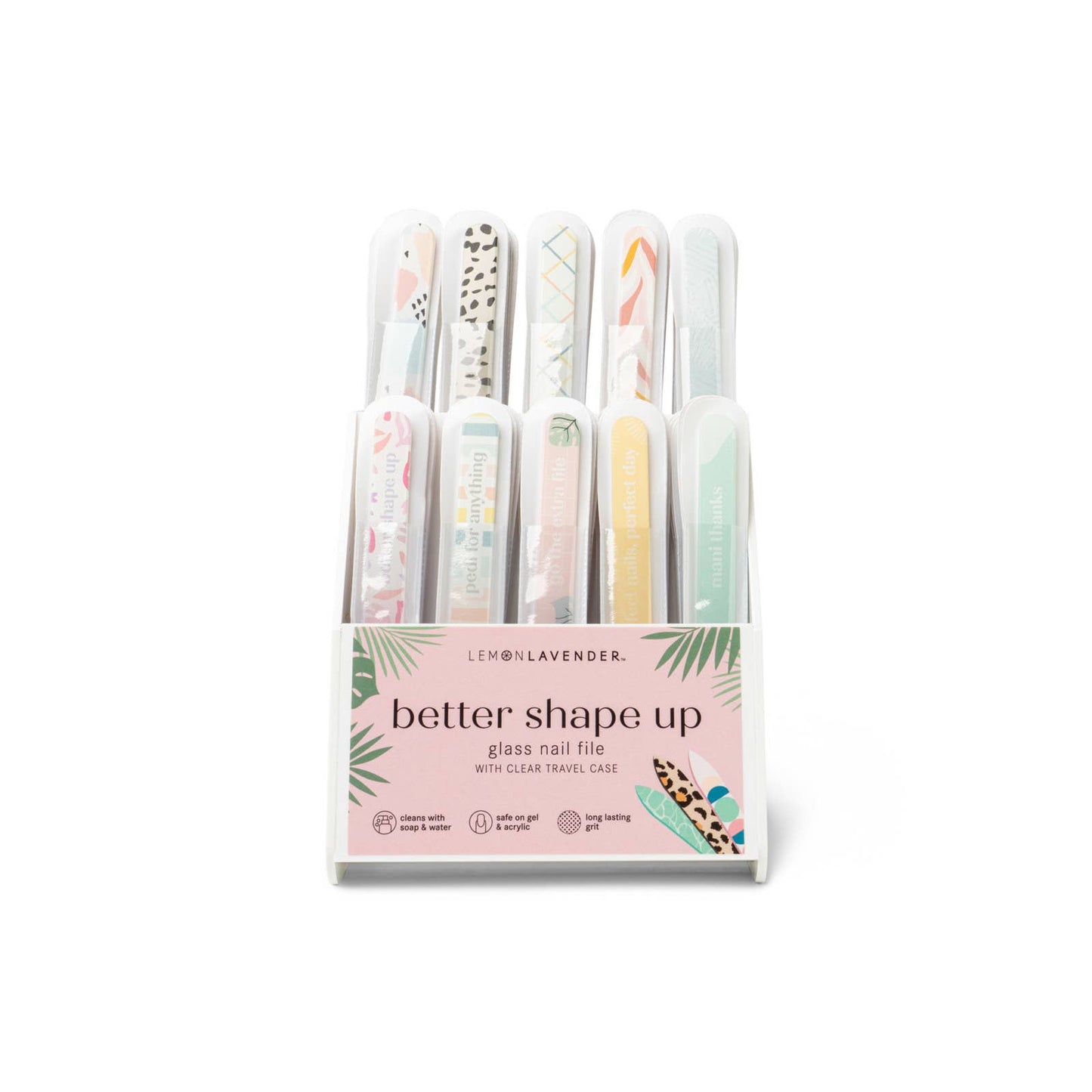 DM Merchandising - Lemon Lavender Glass Nail Files