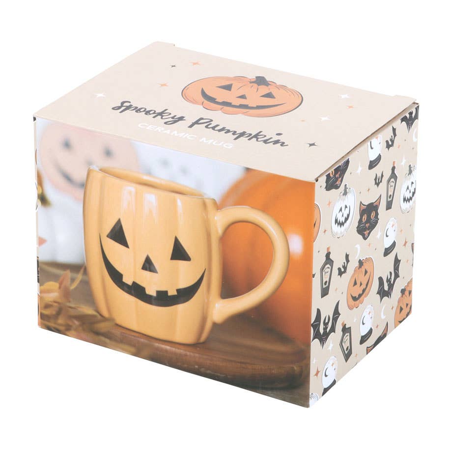Something Different Wholesale - Jack-o'-Lantern Pumpkin Shaped Halloween Mug
