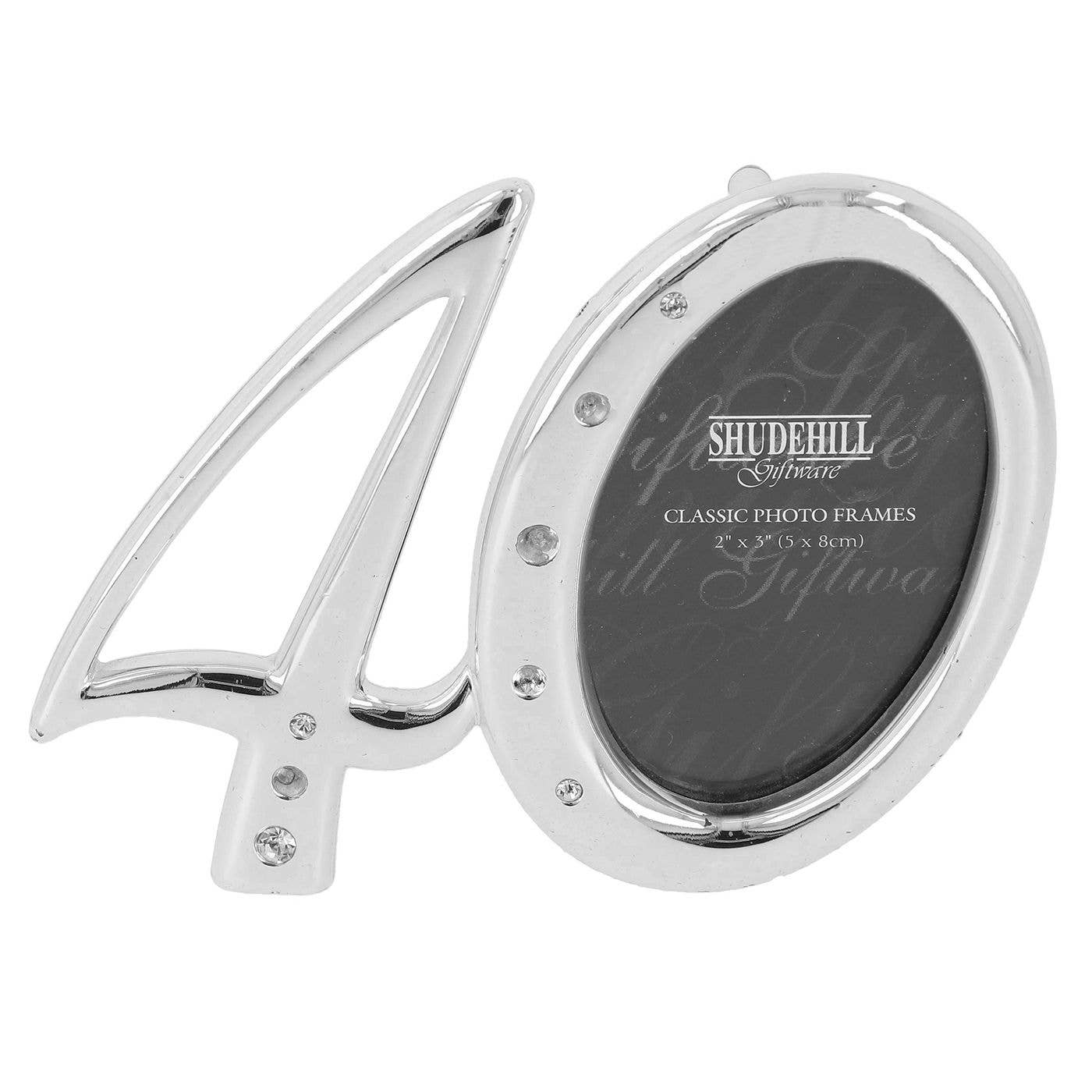 Joe Davies - Silver Diamante Frame Birthday 40th