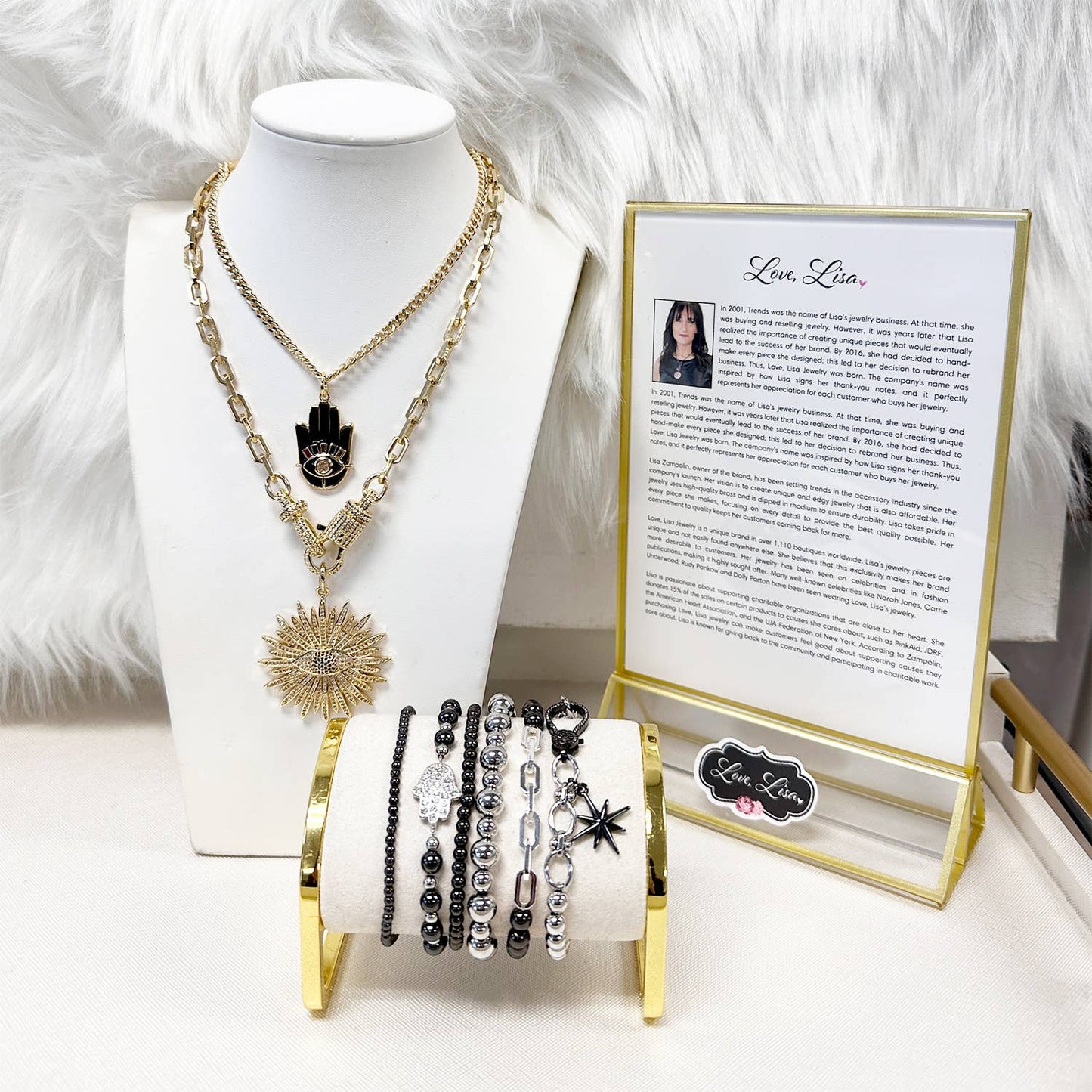 Love, Lisa - About The Brand  Marketing Sign / Frame / Display