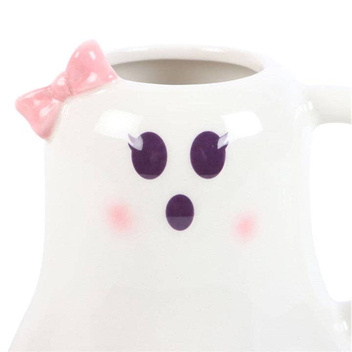 Something Different Wholesale - Miss Boo Ghost Shaped Halloween Mug with Bow