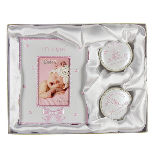 WIDDOP and Co. - Gift set 2" x 3" Frame/1st Tooth/1st Curl Boxes Pink*(72/48)