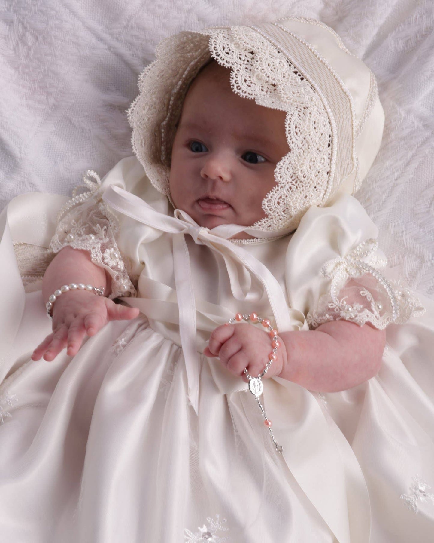 Cherished Moments - Sterling Silver Pink Baby Rosary Girl Baptism Gift