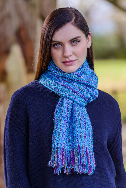 Mucros Weavers - Mohair Viscose Scarf 31D8