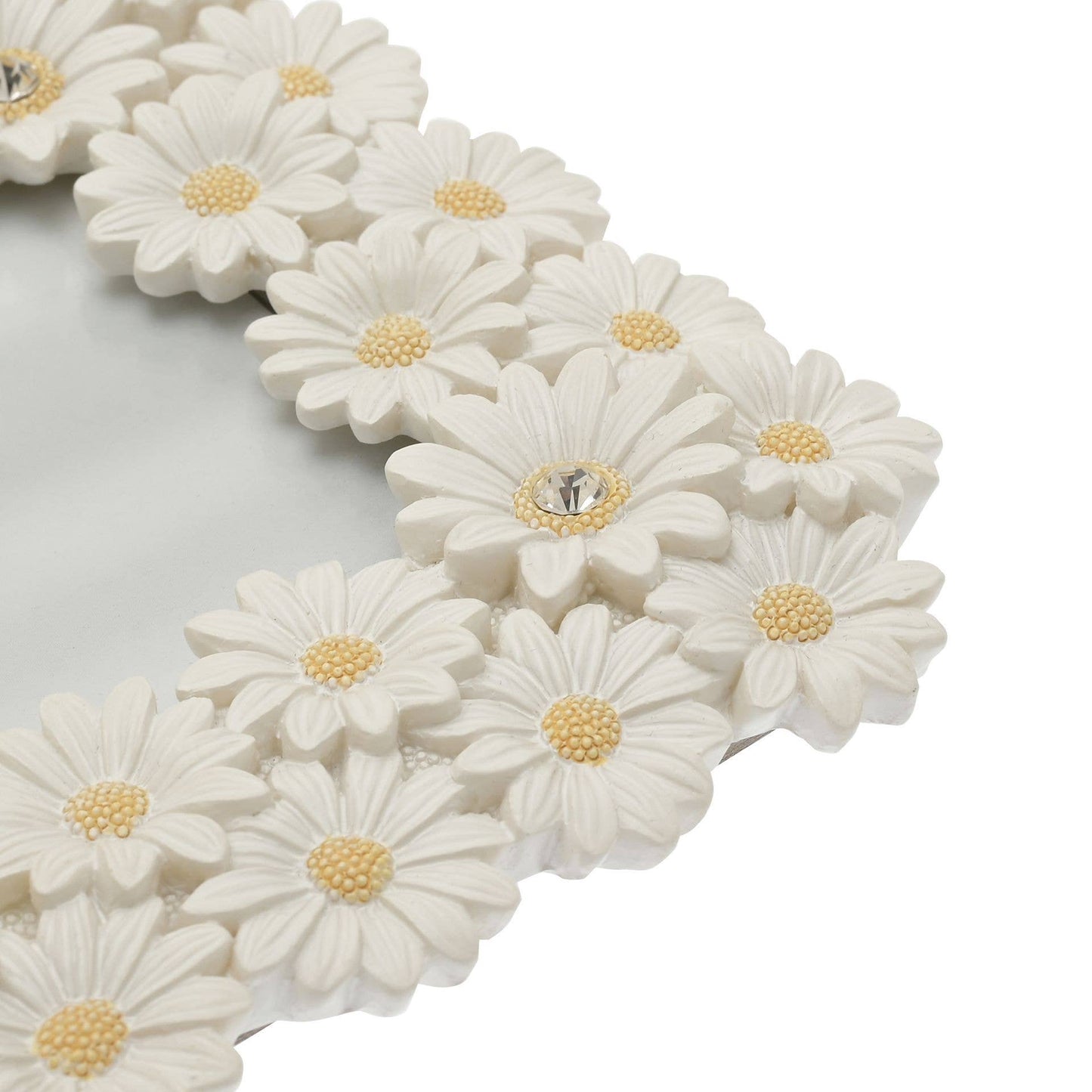 WIDDOP and Co. - Impressions White Resin Daisy Photo Frame 5" x 7"