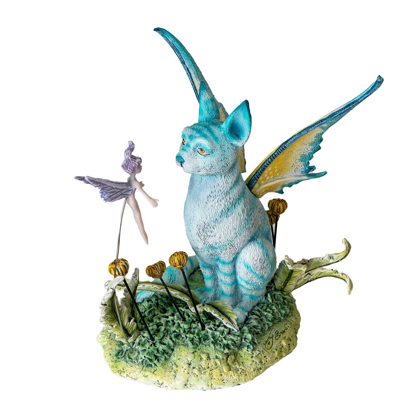 PACIFIC GIFTWARE - 15965 Blue Fairy Cat by Amy Brown