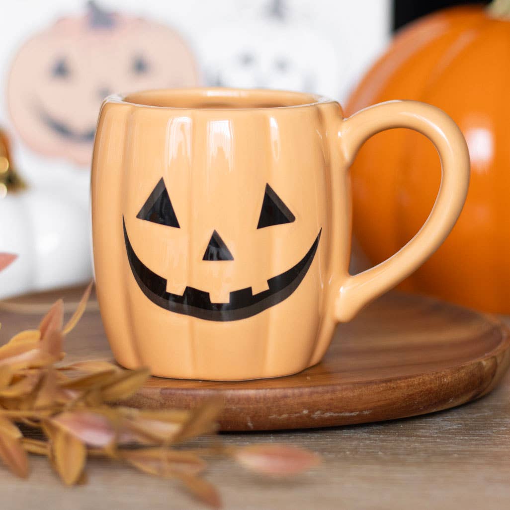 Something Different Wholesale - Jack-o'-Lantern Pumpkin Shaped Halloween Mug
