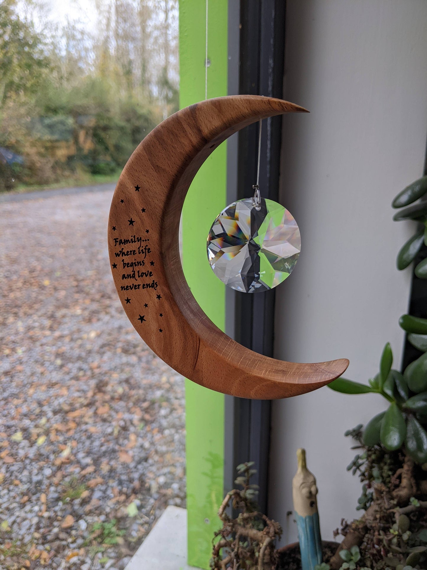 Family inspired suncatcher: Large / Crystal Sphere