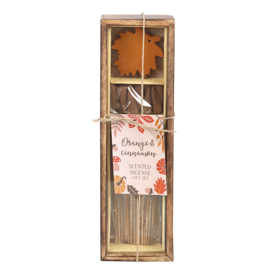 Something Different Wholesale - Autumn Leaf Orange & Cinnamon Fall Incense Gift Set
