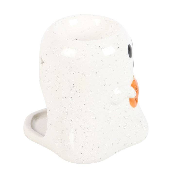 Something Different Wholesale - Ghost Shaped Halloween Oil Burner with Pumpkin