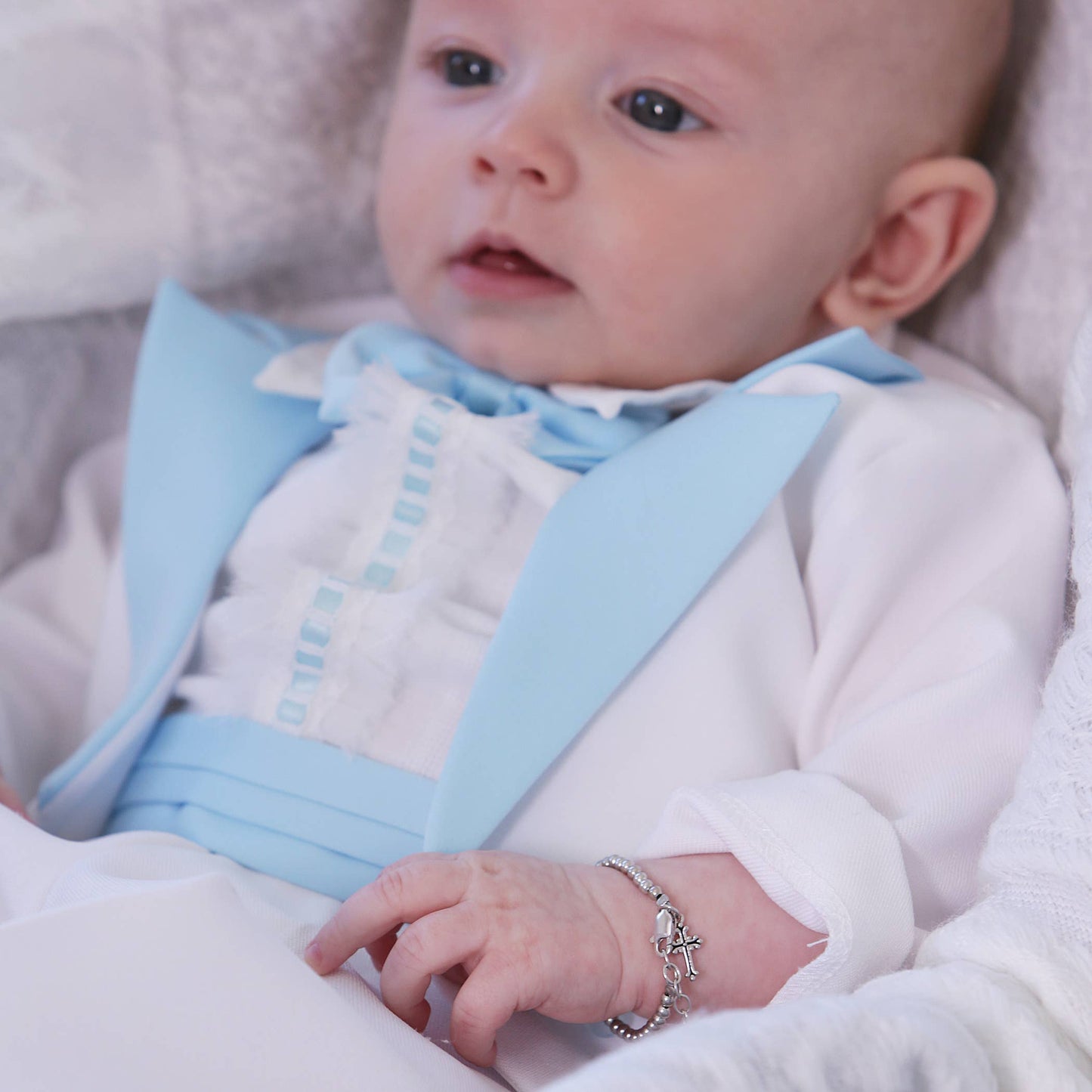 Cherished Moments - Boy's Blessing to Bride Sterling Silver Christening Bracelet