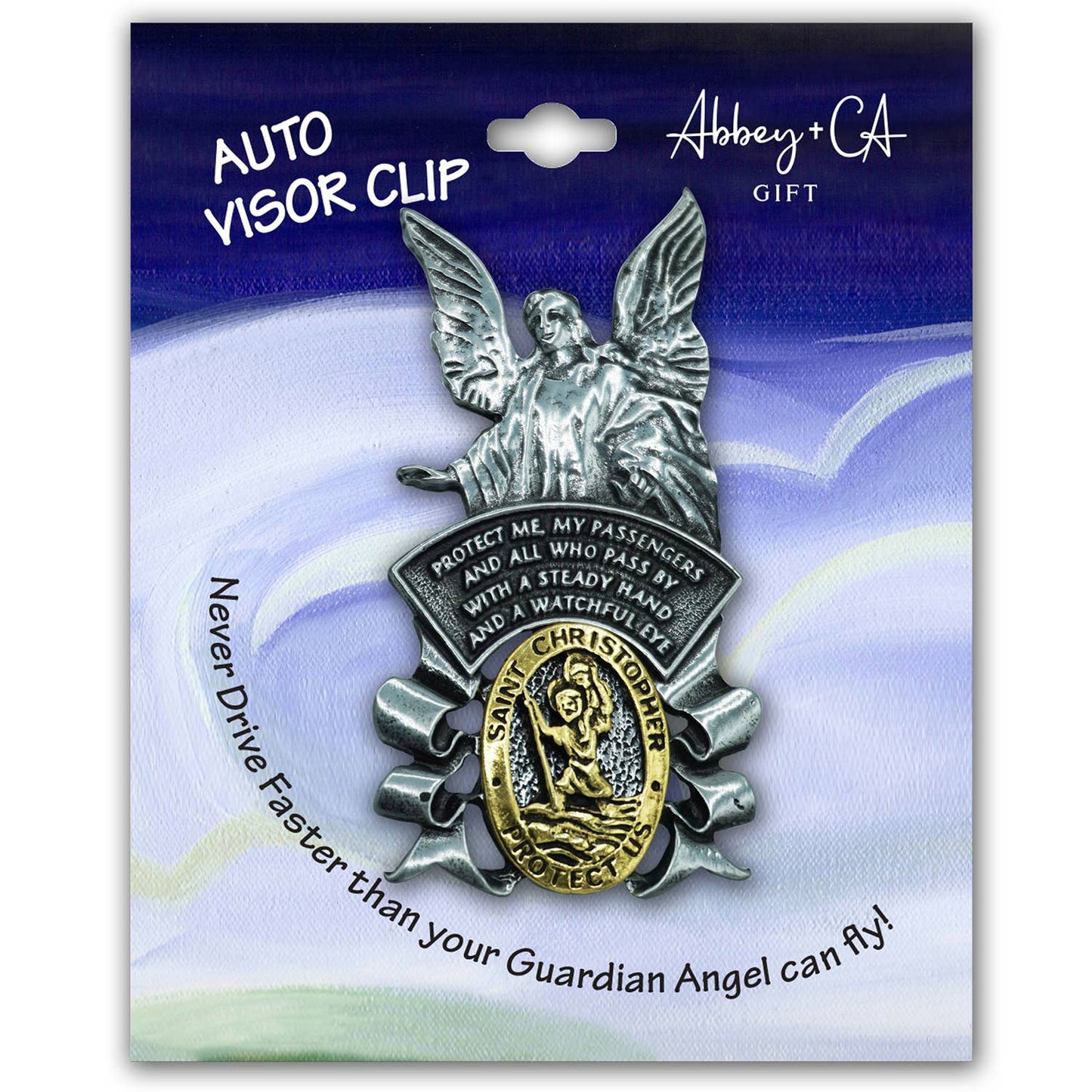 Abbey & CA Gift - Traveler Prayer Visor Clip