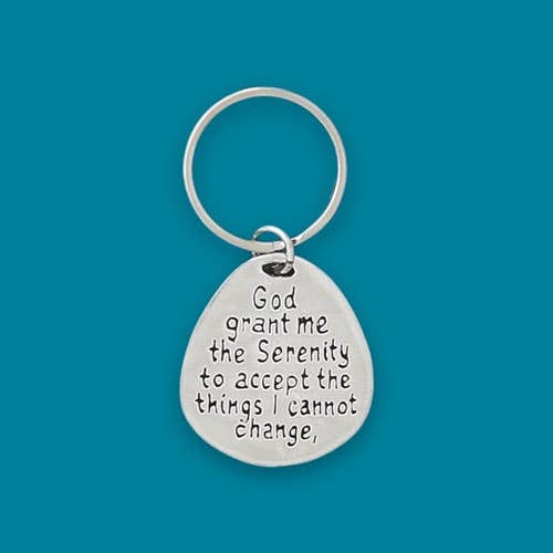 Basic Spirit - Serenity Prayer Quote Keychain (Boxed)