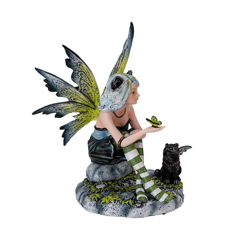 PACIFIC GIFTWARE - 15765 Fairy with Black Cat