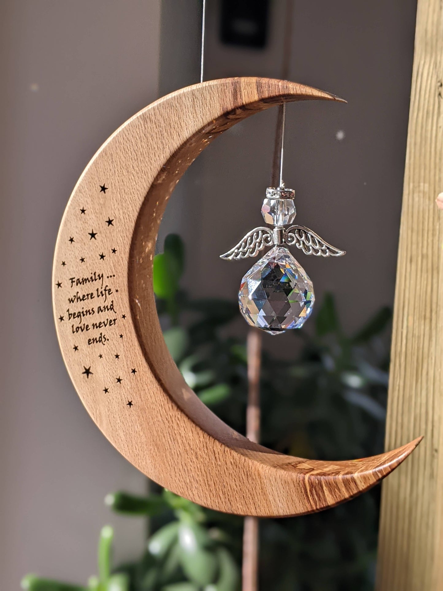 Family inspired suncatcher: Large / Crystal Sphere