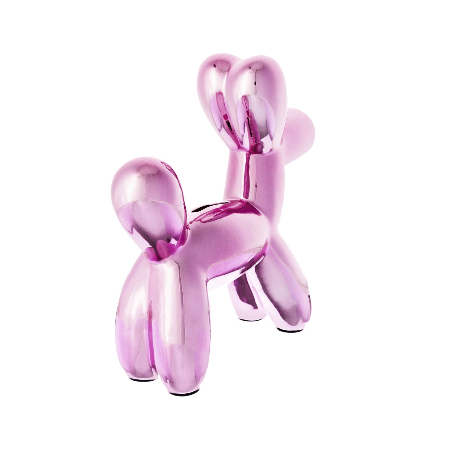 Creative Gifts International Inc. - PINK BALLOON DOG CERAMIC BANK, 8.5" X 8.5"
