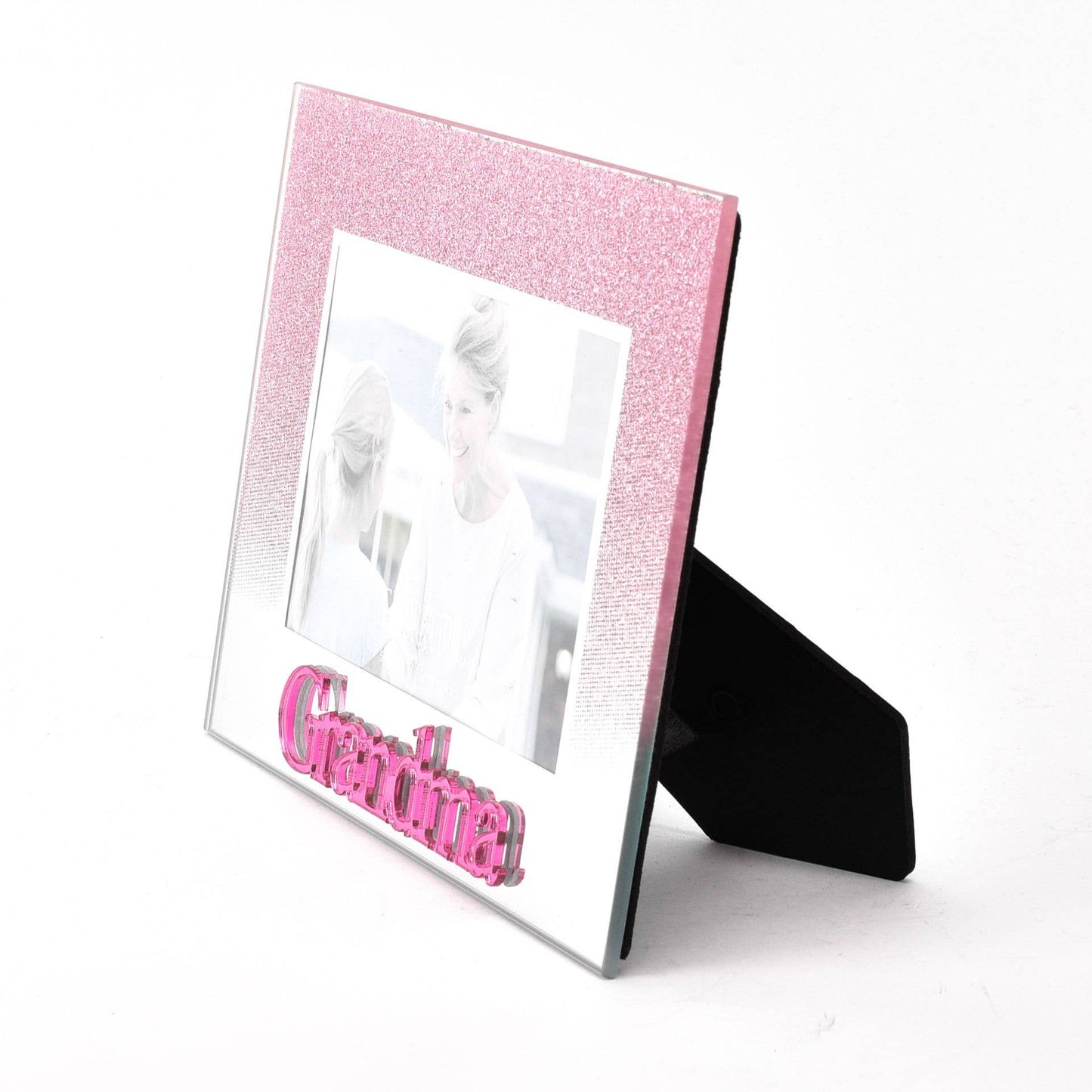 WIDDOP and Co. - **MULTI 8** Pink Glitter / Acrylic Frame 5" x 3.5" - Grandma