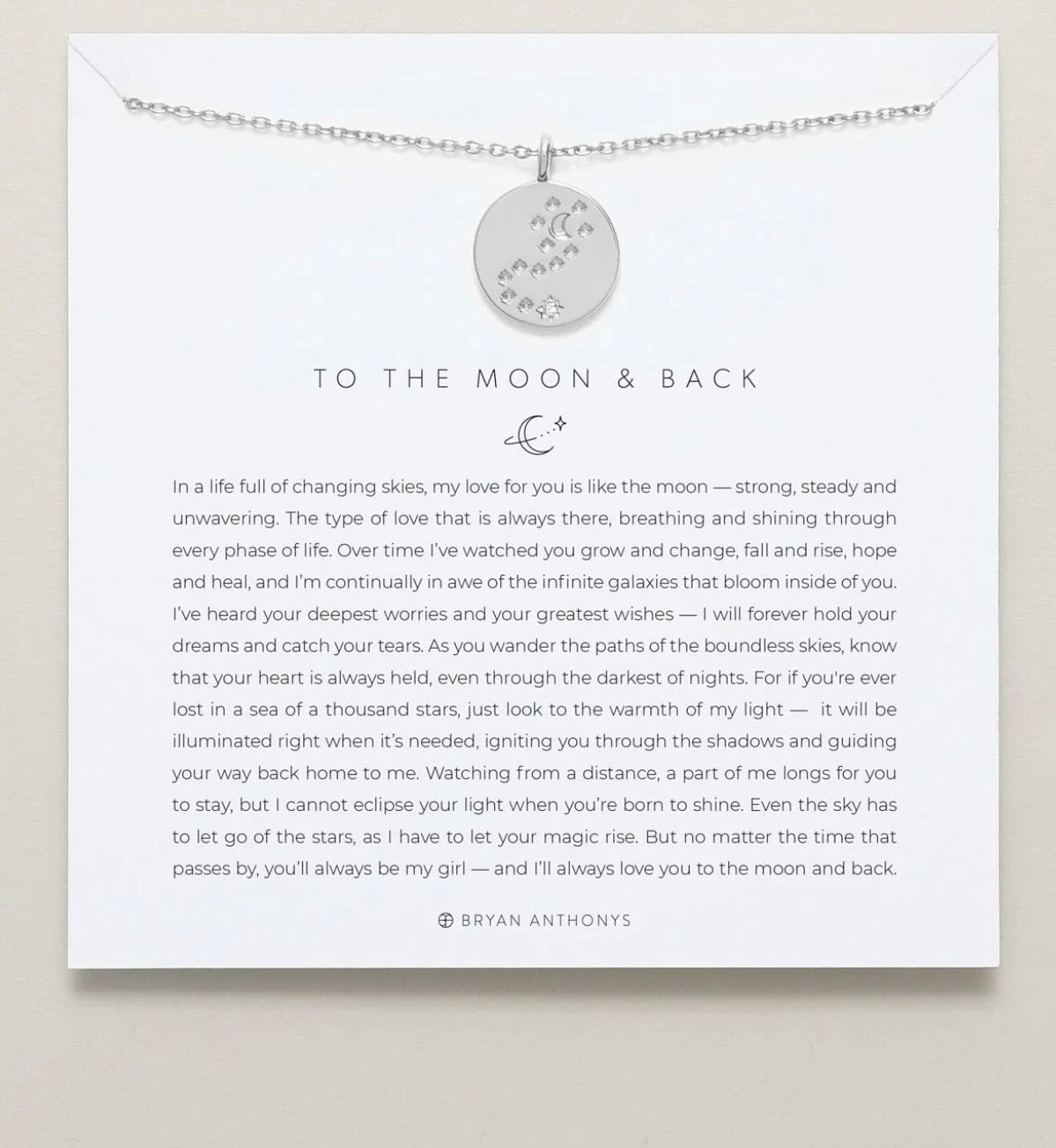 Bryan Anthony’s “To The Moon and Back” Necklace