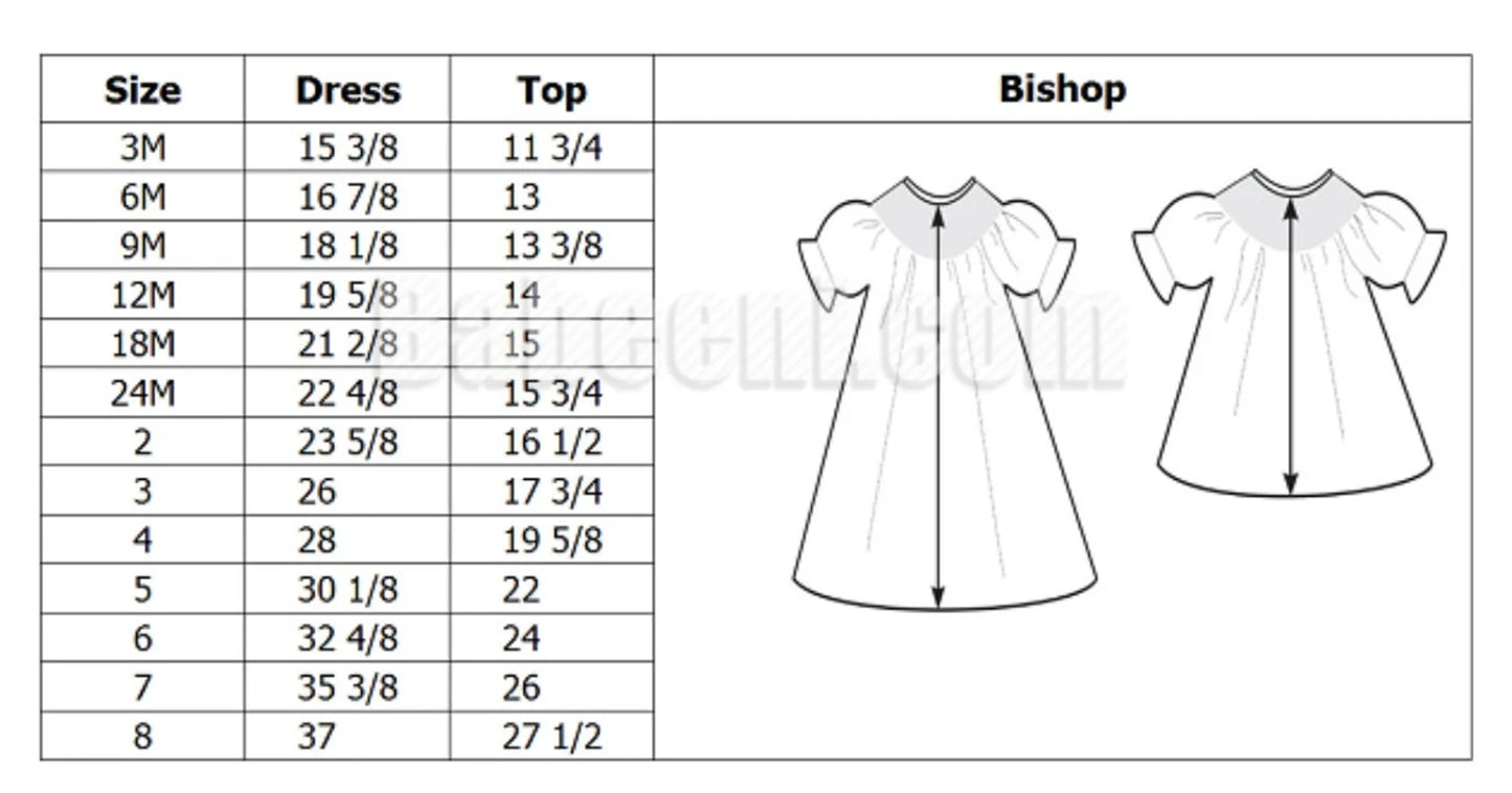 St Patrick’s Day Smocked Bishop Sleeve Dress