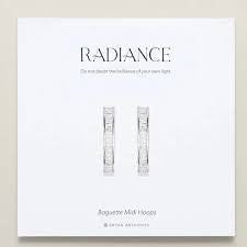 Bryan Anthony’s Radiance Baguette Midi Hoop Earrings