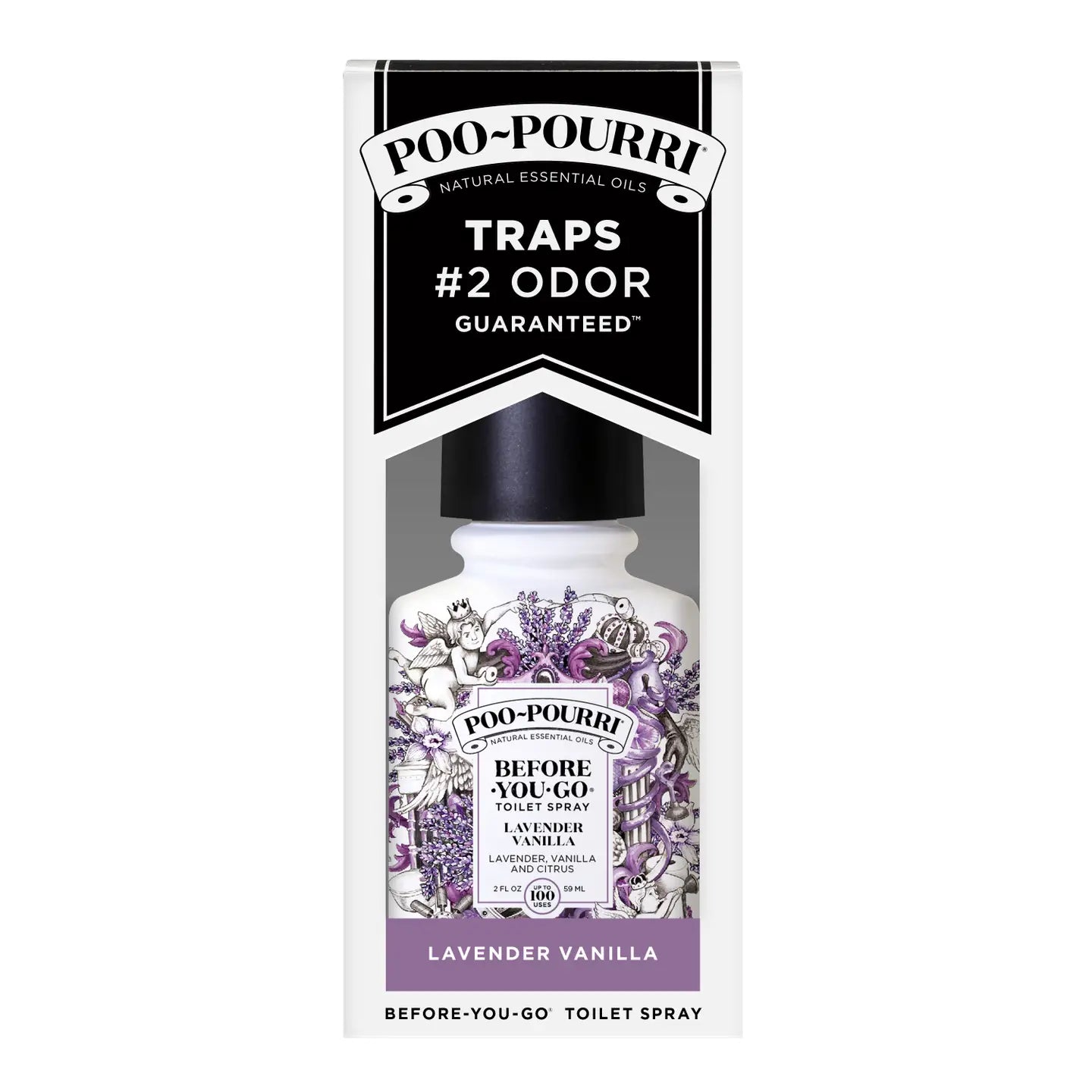 Poo-Pourri Lavender Vanilla Toilet Spray 2 OZ/ 100 Uses
