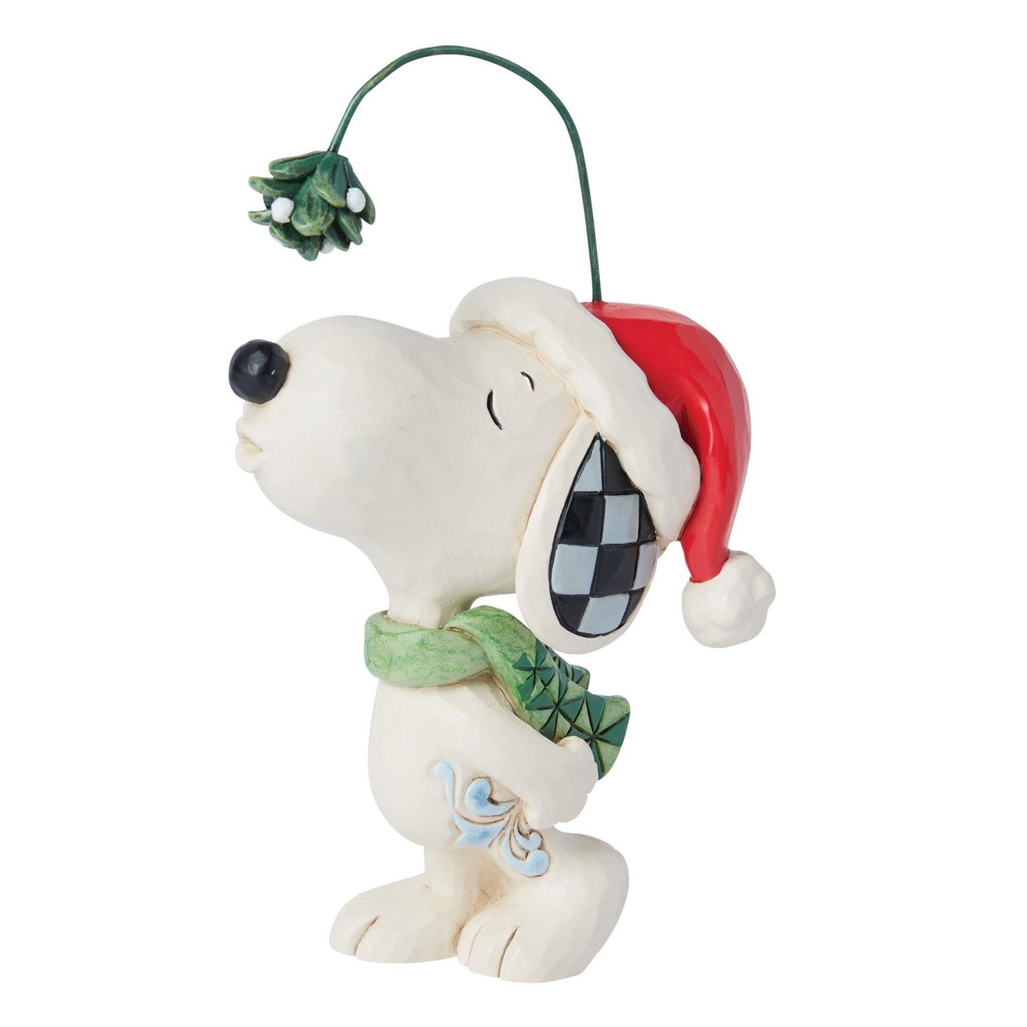 Snoopy Puckering Lips With Mistletoe Mini