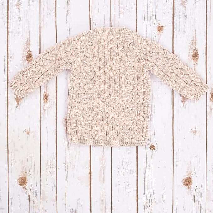 Kids Aran Merino Wool Sweater