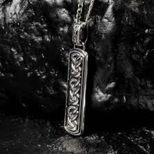 ShanOre Sterling Silver Celtic Knot Ingot Necklace