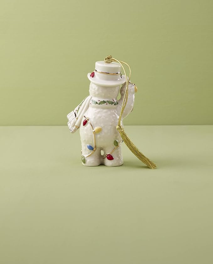 Lenox 2024 Snowman With Lights Ornament