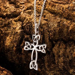 ShanOre Sterling Silver Cubic Zirconia Celtic Cross