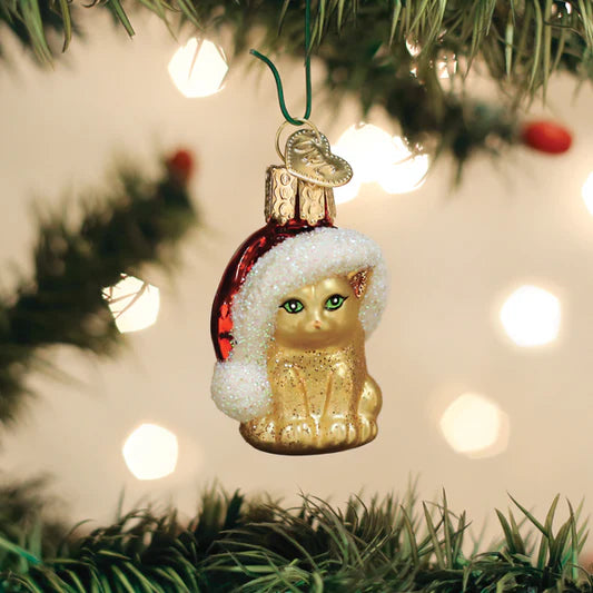 Old World Christmas Gumdrops Mini Santa’s Kitten Ornament