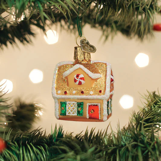 Old World Christmas Gumdrops Mini Gingerbread House Ornament