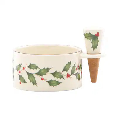 Lenox Holiday Wine Coaster And Bottle Stopper Set