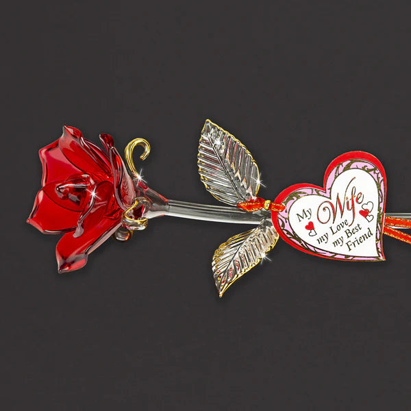 The Glass Baron Red Rose “My Wife”