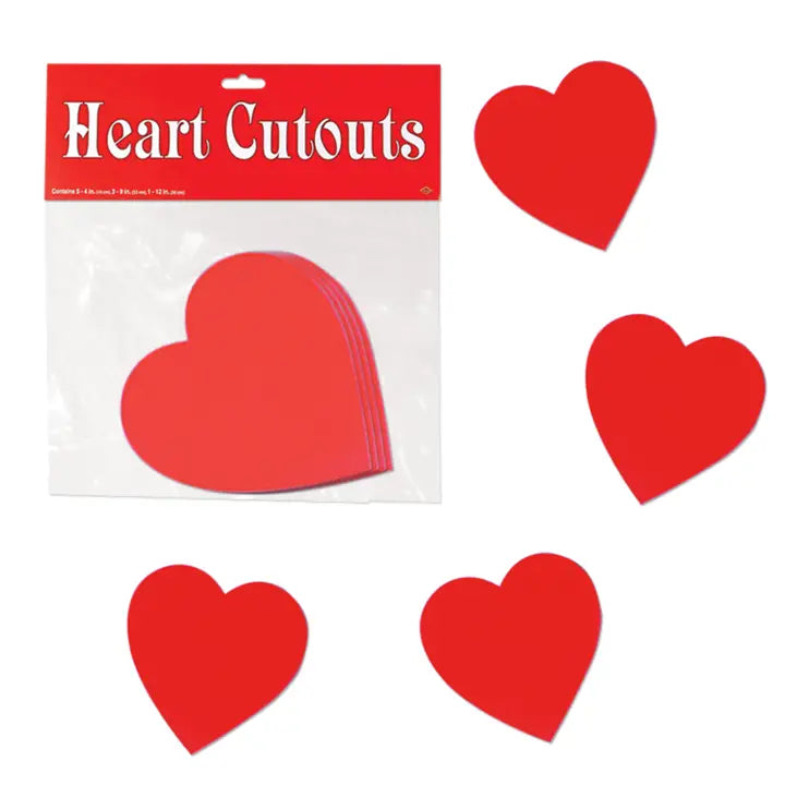 Cutout Hearts Package of 10