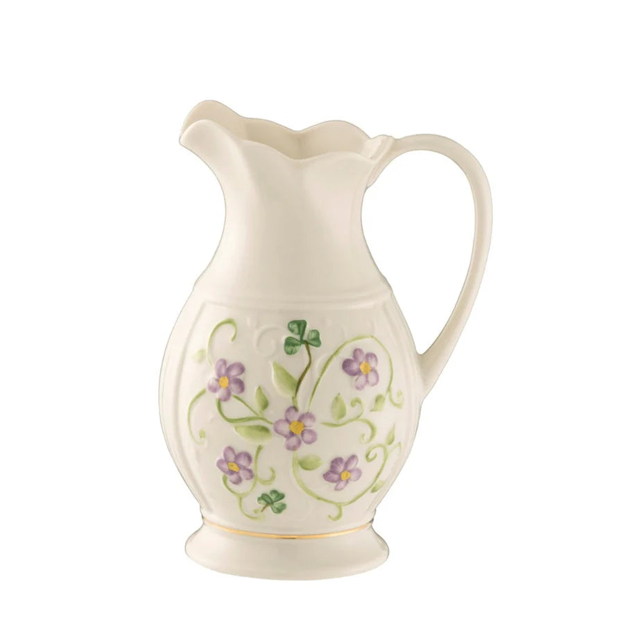 Belleek Irish Flax Pitcher